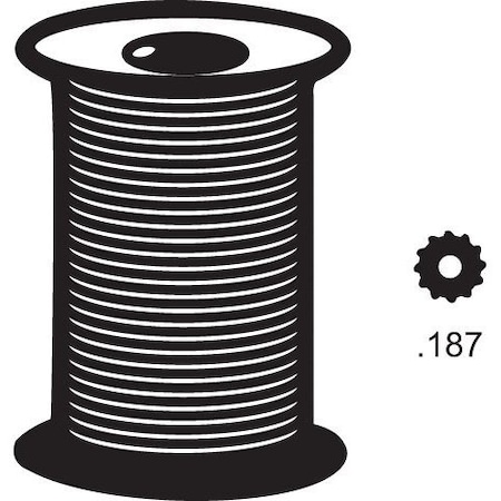 Strybuc .187 Spline Vinyl Black 66-15B